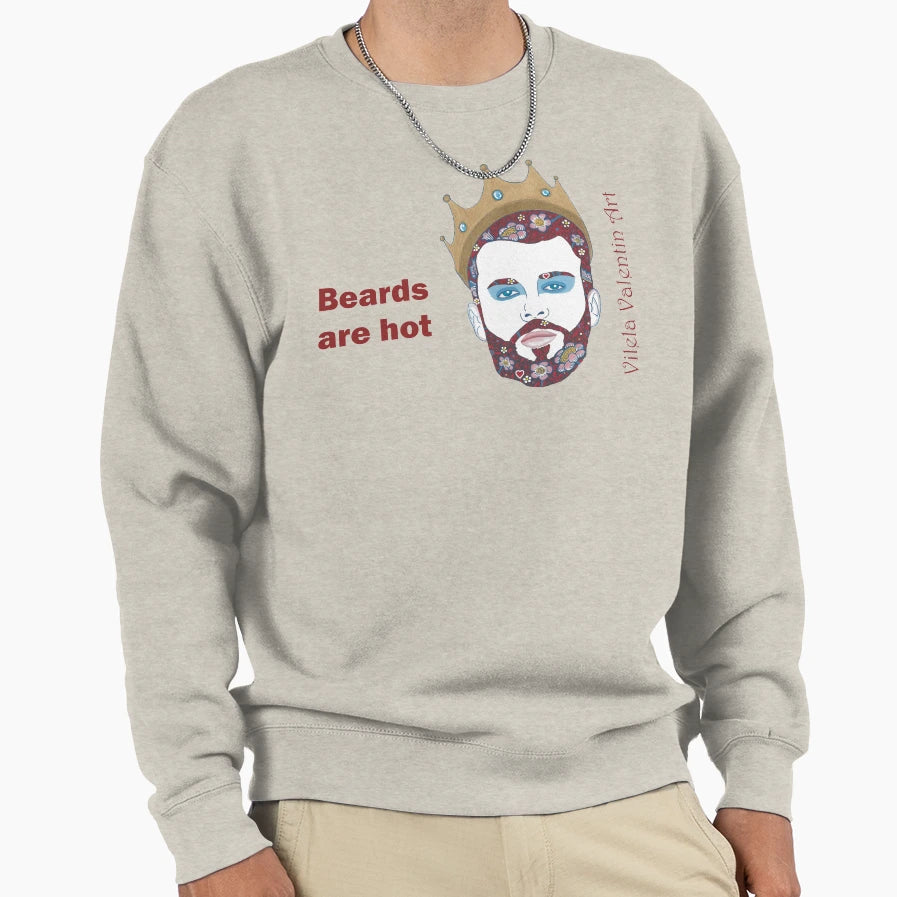 Beards Are Hot Ii Sweatshirt - Fun Novelty Design Men Women - T-Shirt, Sweatshirt, Hoodie
