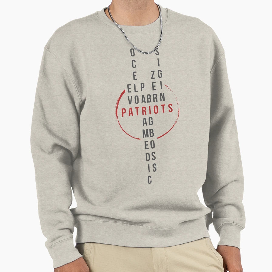 Patriots Sweatshirt - Novelty Apparel for Adults - T-Shirt, Sweatshirt, Hoodie