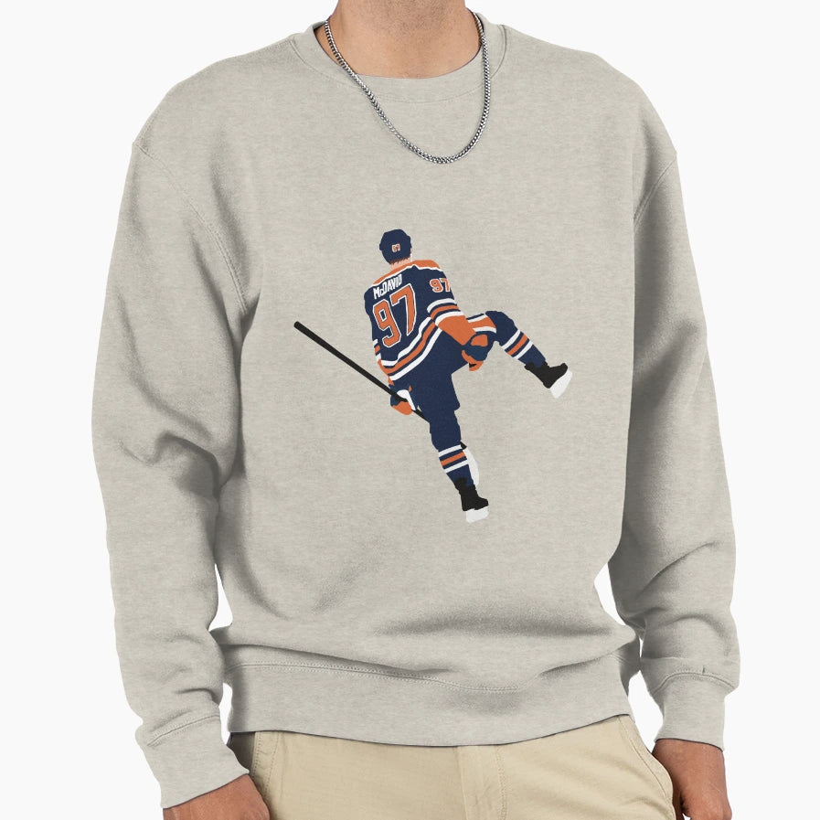 Connor Mcdavid Edmonton Oilers Sweatshirt - Graphic Print Men Women - T-Shirt, Sweatshirt, Hoodie
