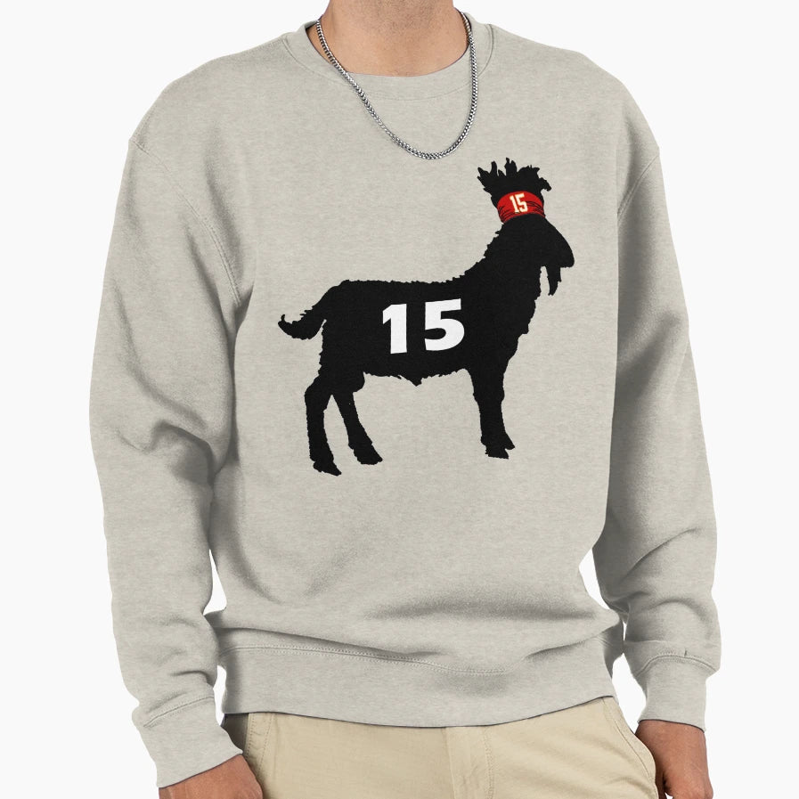 Football Goat 15 Football Goat 15 T-Shirt - Novelty Apparel for Adults - T-Shirt, Sweatshirt, Hoodie