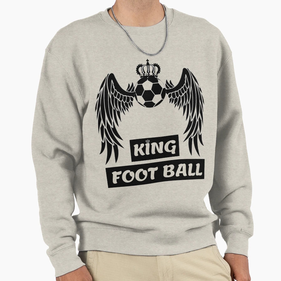 Football King Sweatshirt - Aesthetic Graphic Men Women - T-Shirt, Sweatshirt, Hoodie
