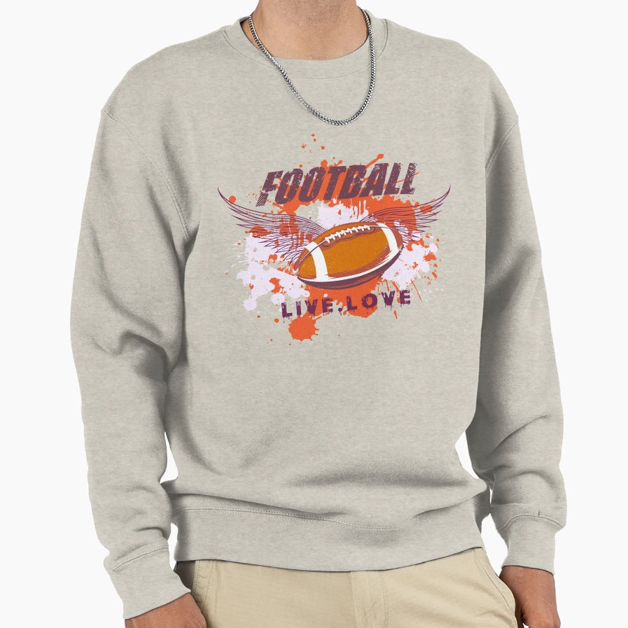 American Football Sweatshirt - Aesthetic Graphic Unisex - T-Shirt, Sweatshirt, Hoodie