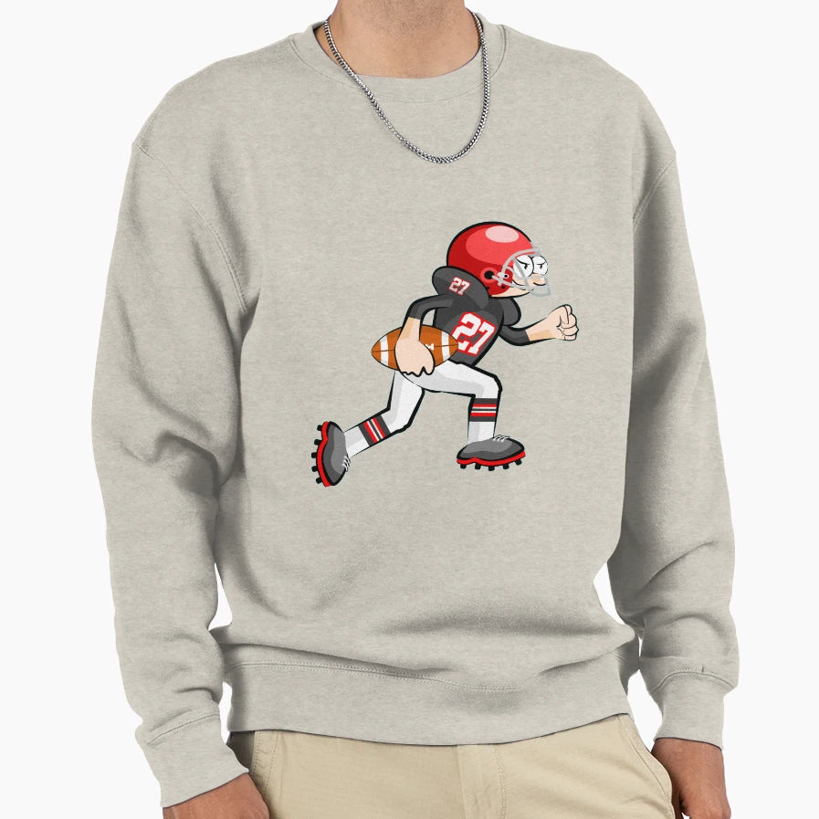 American Football Cartoon 21 41 Sweatshirt - Streetwear Style for Adults - T-Shirt, Sweatshirt, Hoodie