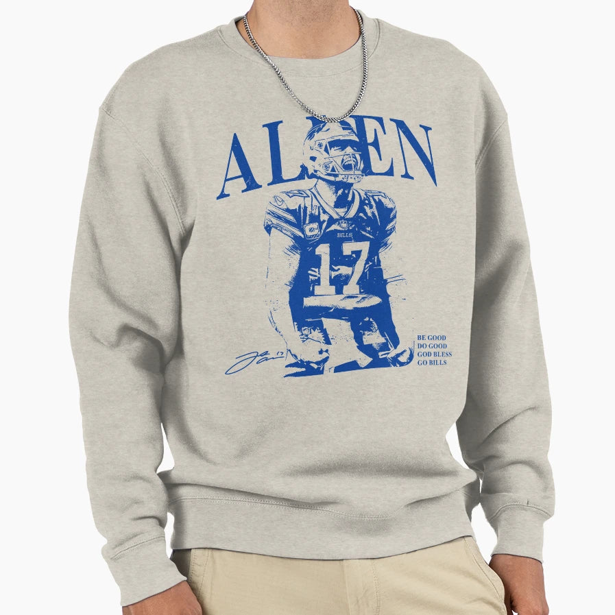 Allen 17 Rap Football Sweatshirt - Custom Art Print Men Women - T-Shirt, Sweatshirt, Hoodie