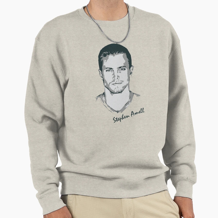 Stephen Amell Sweatshirt - Unique Graphic for Adults - T-Shirt, Sweatshirt, Hoodie