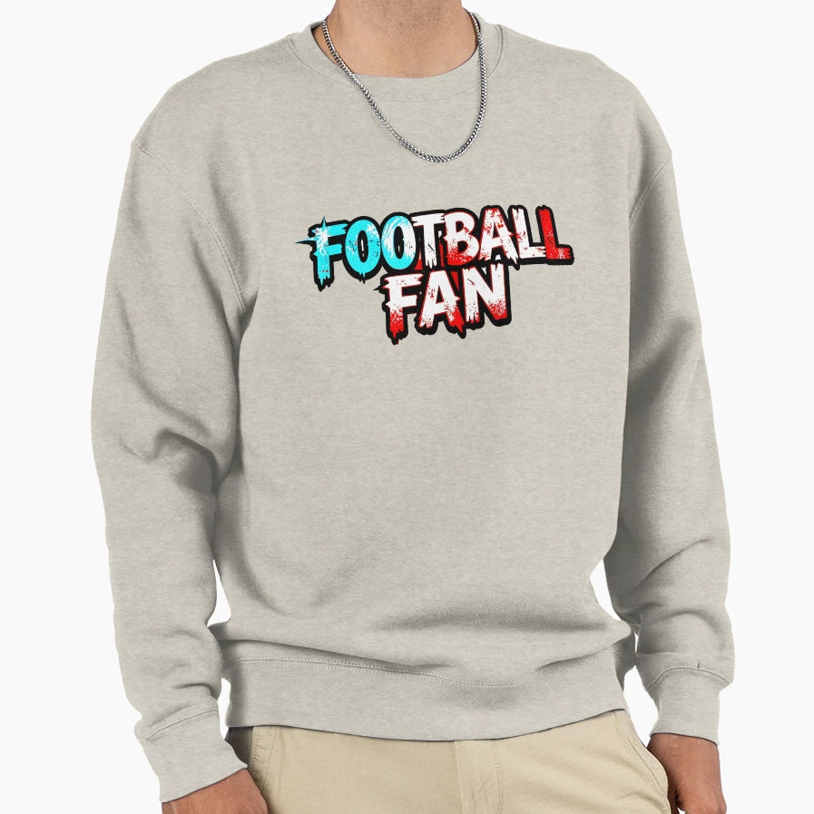 Football Fan Sweatshirt - Graphic Print Unisex - T-Shirt, Sweatshirt, Hoodie