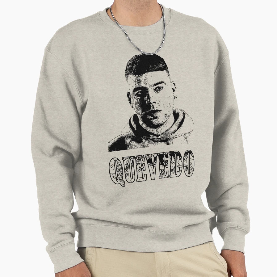 Black And White Quevedo Sweatshirt - Casual Everyday Wear Unisex - T-Shirt, Sweatshirt, Hoodie
