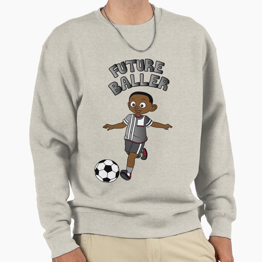 Future Baller Darkskin Sweatshirt - Minimalist Print Men Women - T-Shirt, Sweatshirt, Hoodie
