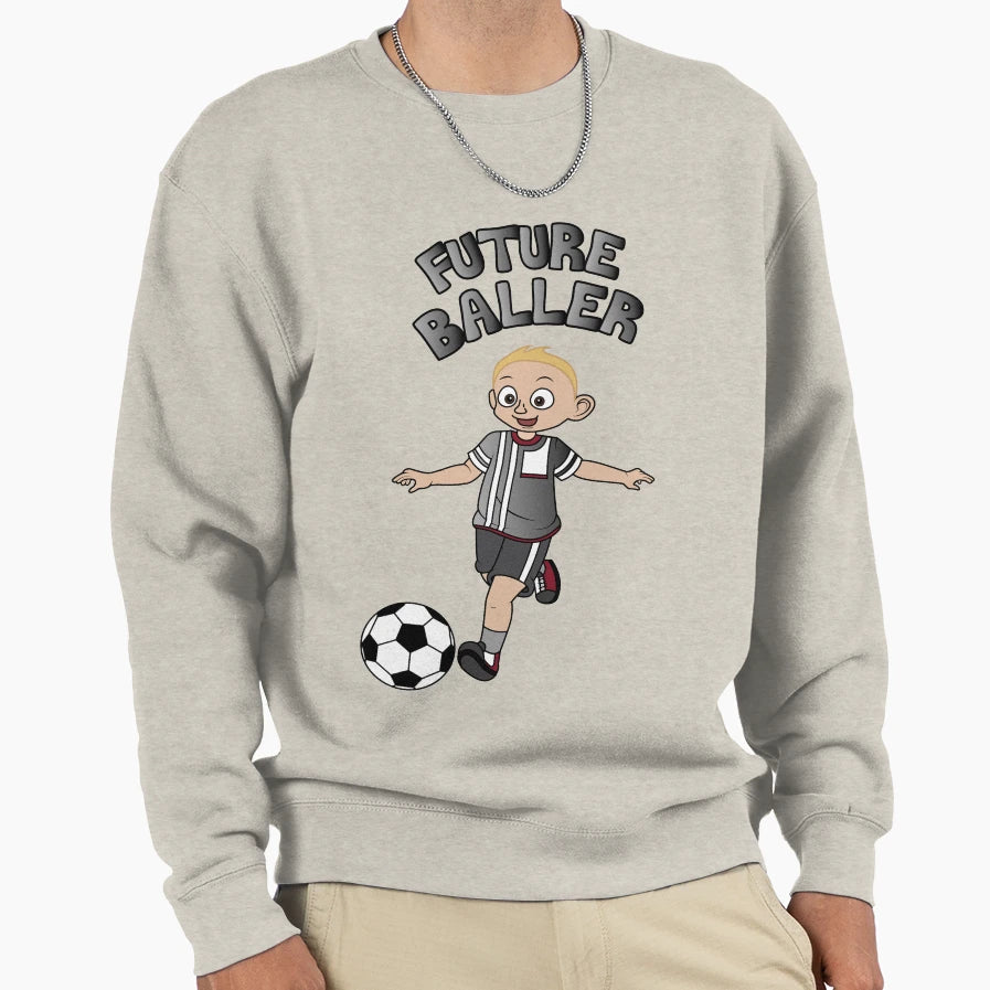 Future Baller Blonde Sweatshirt - Minimalist Print for Adults - T-Shirt, Sweatshirt, Hoodie