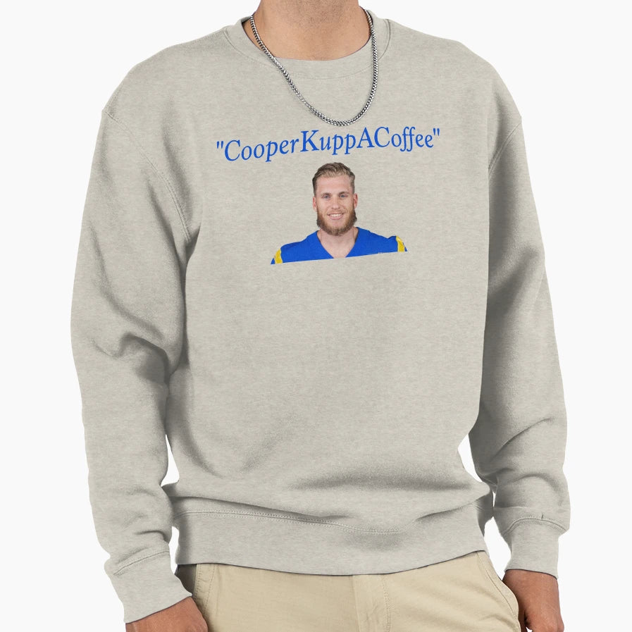 Cooper Kupp Coffee Sweatshirt - Aesthetic Graphic Men Women - T-Shirt, Sweatshirt, Hoodie