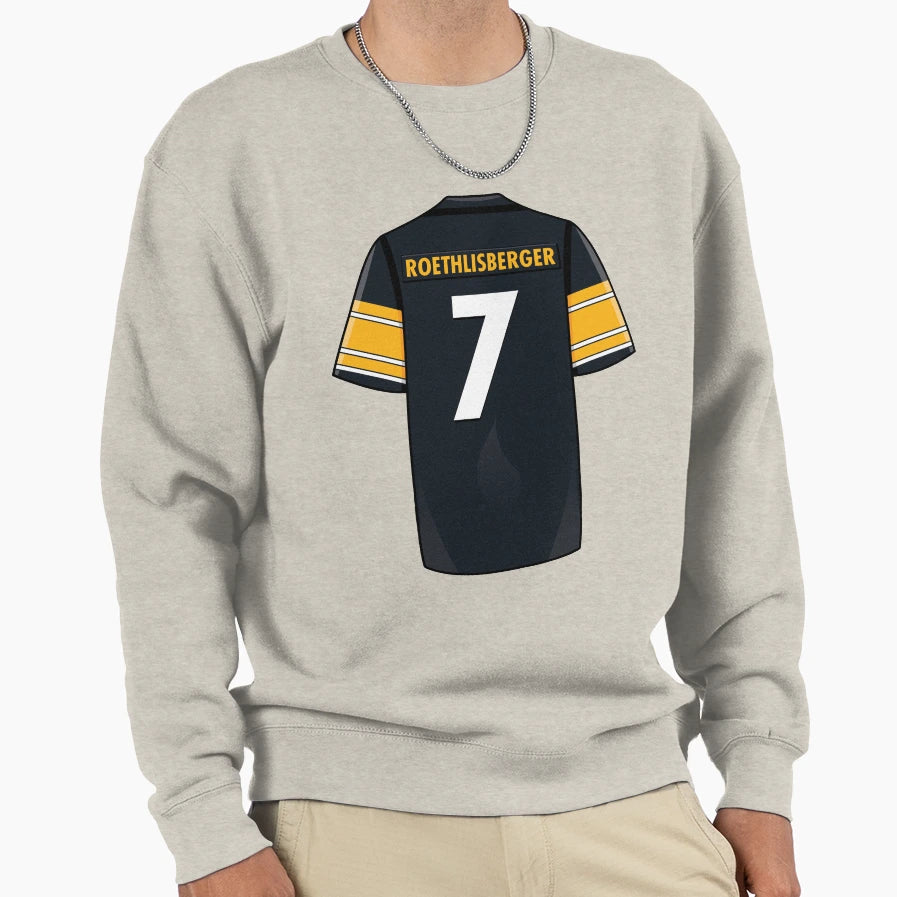 Ben Roethlisberger Jersey Sweatshirt - Casual Everyday Wear Unisex - T-Shirt, Sweatshirt, Hoodie