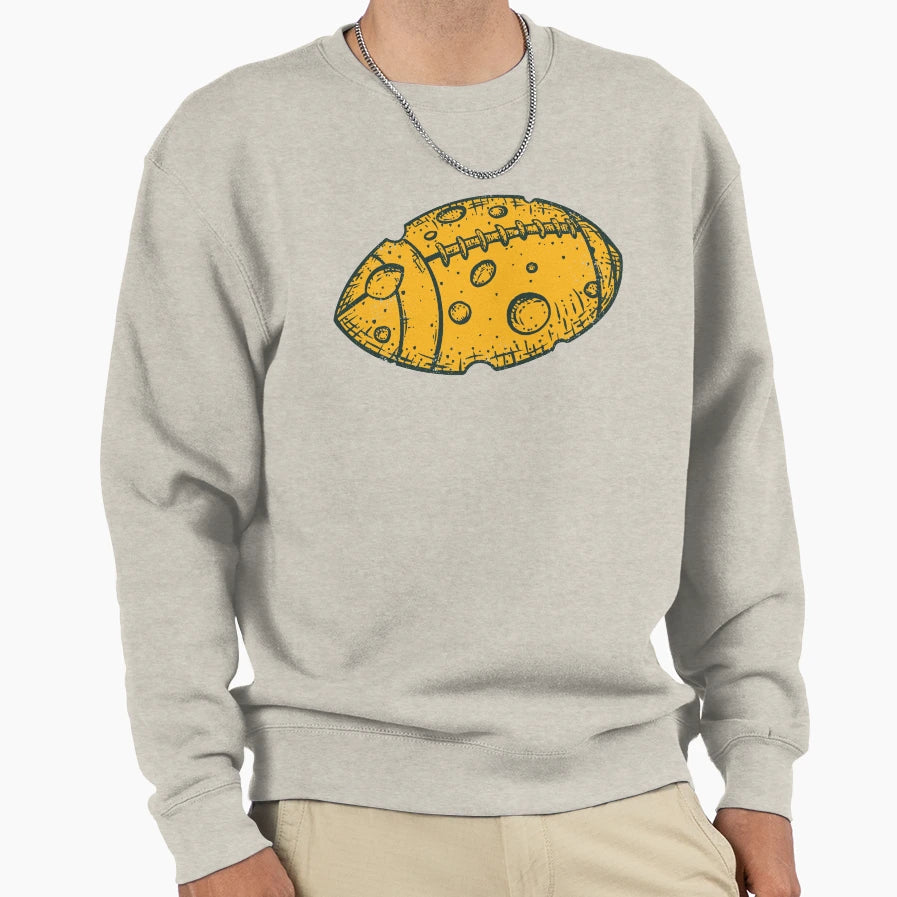 Green Bay Cheese Football Fan Sweatshirt - Custom Art Print for Adults - T-Shirt, Sweatshirt, Hoodie