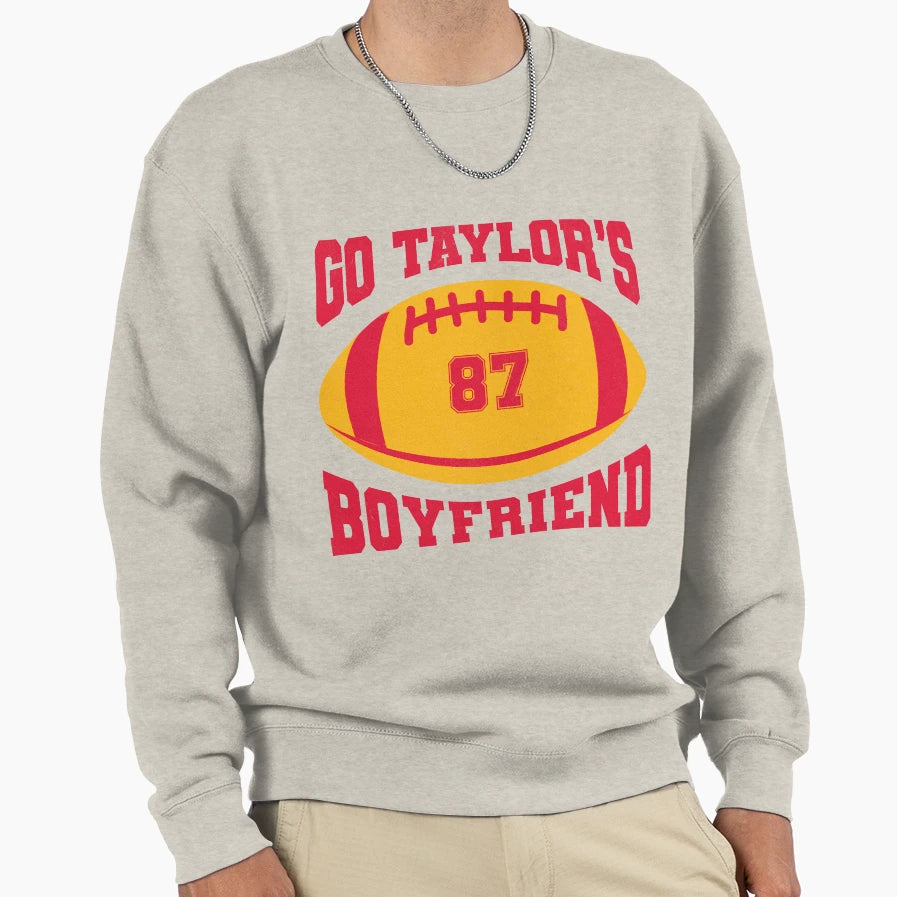 Go Taylors Boyfriend TK Game Day Sweatshirt - Aesthetic Graphic Unisex - T-Shirt, Sweatshirt, Hoodie