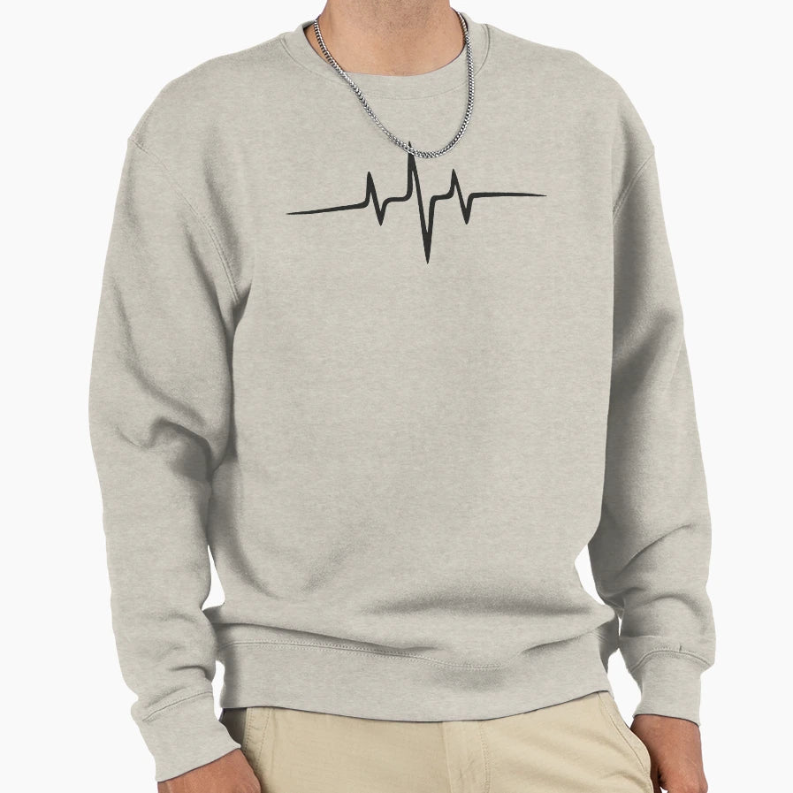 Music Pulse Frequency Wave Sound Sweatshirt - Streetwear Style for Adults - T-Shirt, Sweatshirt, Hoodie
