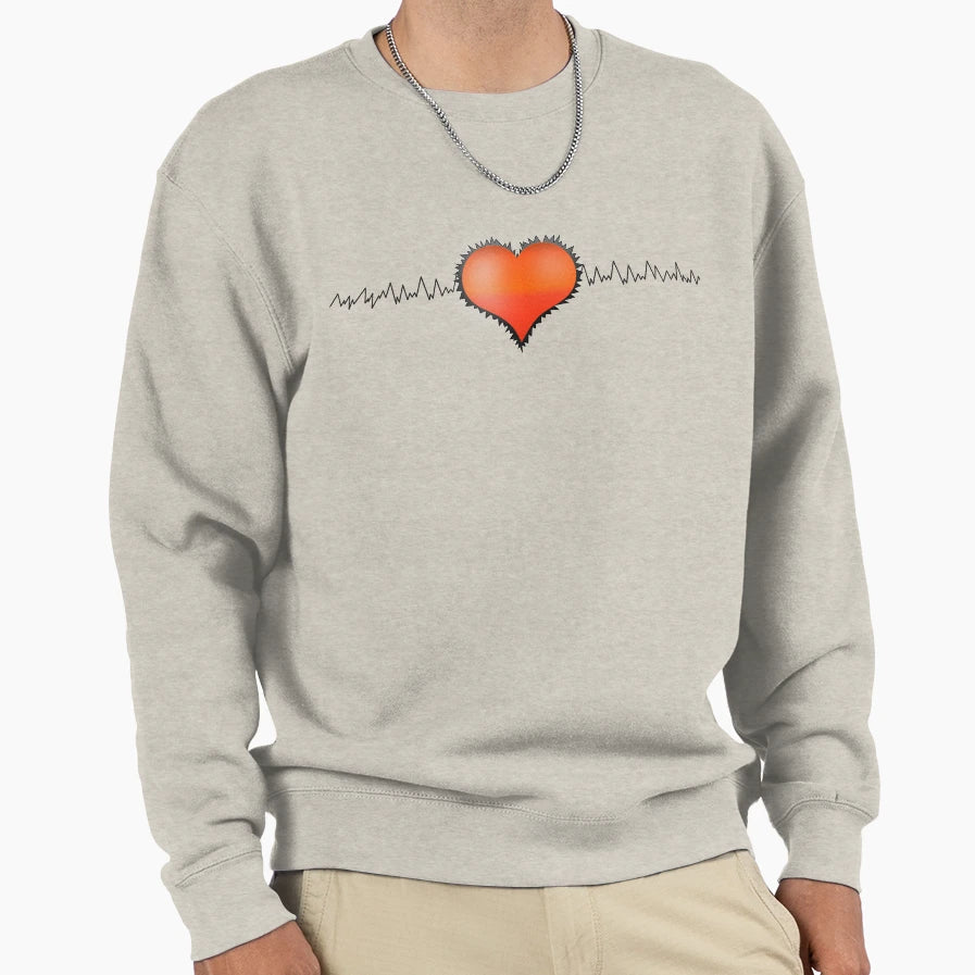 Heart Beat Sweatshirt - Aesthetic Graphic Unisex - T-Shirt, Sweatshirt, Hoodie
