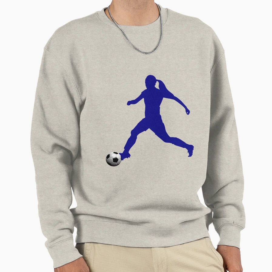 Blue Soccer Collection Sweatshirt - Trendy Graphic Men Women - T-Shirt, Sweatshirt, Hoodie