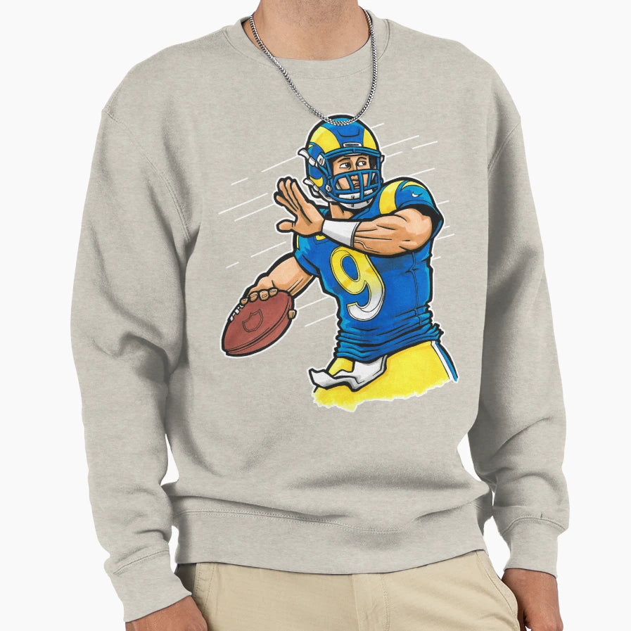 Stafford Qb Yellow Sweatshirt - Unique Graphic Men Women - T-Shirt, Sweatshirt, Hoodie