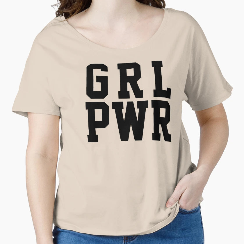 Power Grl Pwr T-Shirt - Casual Everyday Wear for Adults - T-Shirt, Sweatshirt, Hoodie