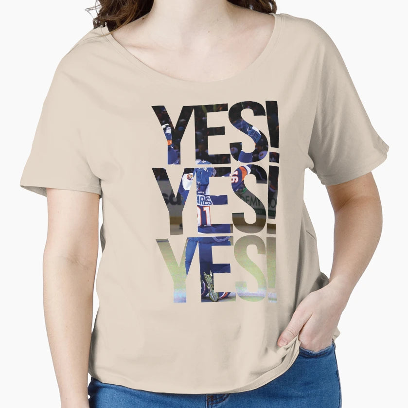 Yes Yes Yes New York Islanders T-Shirt - Fun Novelty Design Unisex - T-Shirt, Sweatshirt, Hoodie