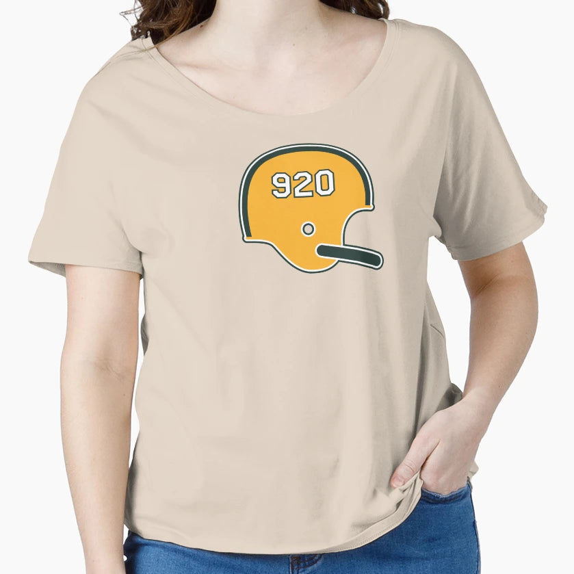 Green Bay Packers 920 Helmet T-Shirt - Custom Art Print Unisex - T-Shirt, Sweatshirt, Hoodie