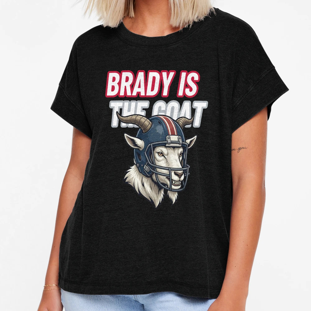 Brady Is Goat Football Legend T-Shirt - Unique Graphic for Adults - T-Shirt, Sweatshirt, Hoodie