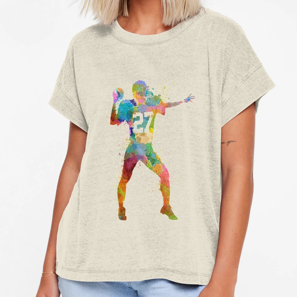Quarterback American Throwing Football T-Shirt - Graphic Print for Adults - T-Shirt, Sweatshirt, Hoodie