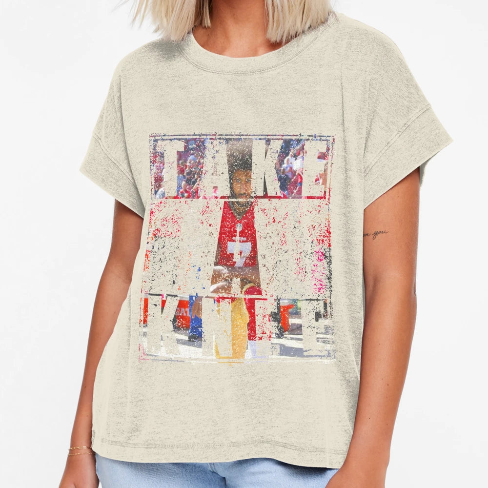 Take Knee Im Kap 7 Imwithkap Takeaknee I T-Shirt - Trendy Graphic Unisex - T-Shirt, Sweatshirt, Hoodie