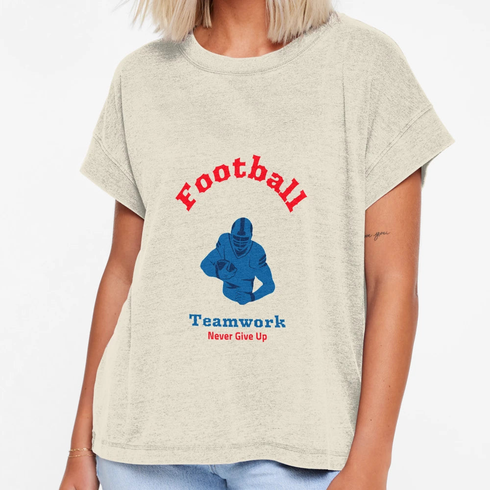 Football Teamwork Never Give Up T-Shirt - Novelty Apparel for Adults - T-Shirt, Sweatshirt, Hoodie