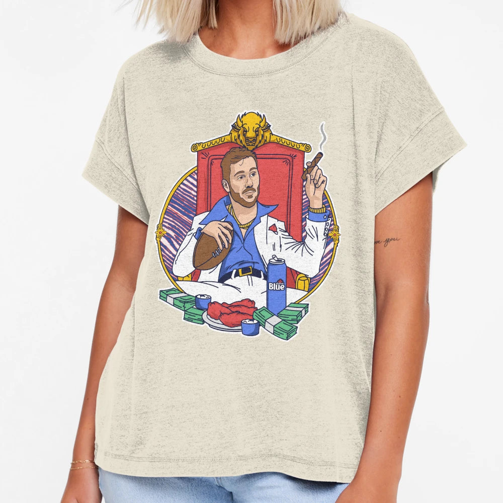 Scarface Buffalo Football Pop Art Circle T-Shirt - Custom Art Print Unisex - T-Shirt, Sweatshirt, Hoodie