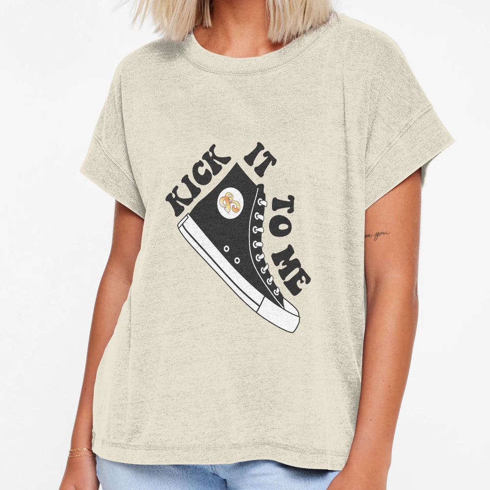 Sammy Rae Kick It To Me Black White T-Shirt - Unique Graphic Men Women - T-Shirt, Sweatshirt, Hoodie