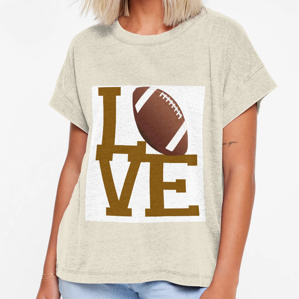 Love Football T-Shirt - Graphic Print for Adults - T-Shirt, Sweatshirt, Hoodie