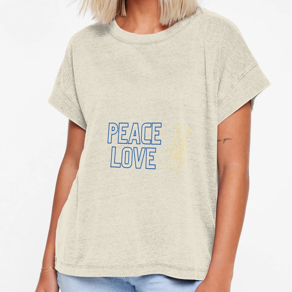 Peace Love T-Shirt - Trendy Graphic Unisex - T-Shirt, Sweatshirt, Hoodie