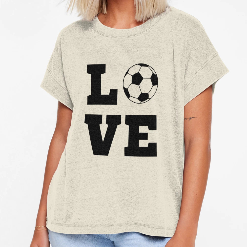 Football Soccer Love Theme Gift Gamer T-Shirt - Minimalist Print Men Women - T-Shirt, Sweatshirt, Hoodie