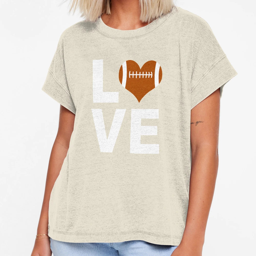I Love American Football Athlete T-Shirt - Aesthetic Graphic Men Women - T-Shirt, Sweatshirt, Hoodie