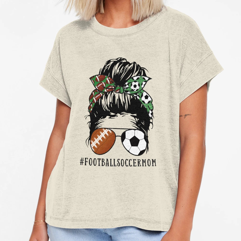 Football Soccer Mom T-Shirt - Trendy Graphic for Adults - T-Shirt, Sweatshirt, Hoodie