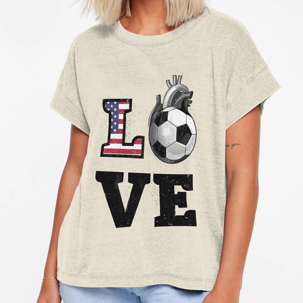 American Soccer T-Shirt - Graphic Print Men Women - T-Shirt, Sweatshirt, Hoodie