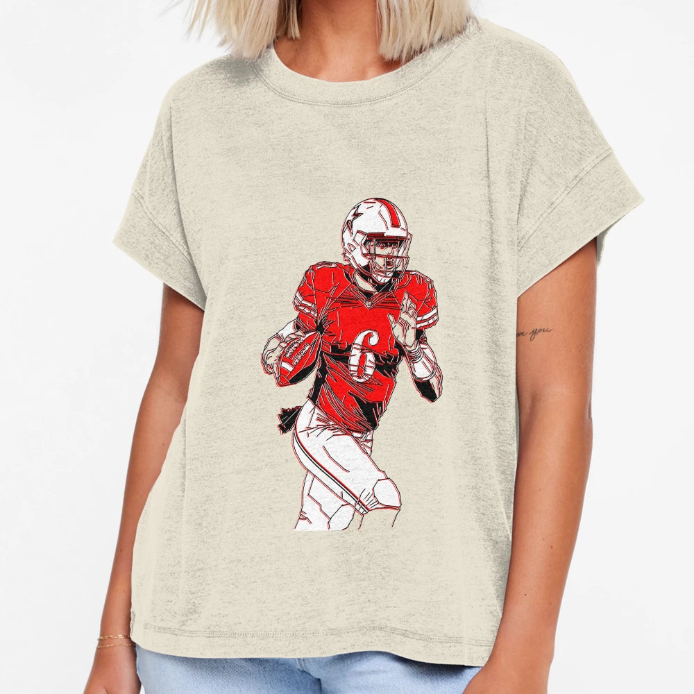 American Football Action Dynamic Scene T-Shirt - Graphic Print Men Women - T-Shirt, Sweatshirt, Hoodie