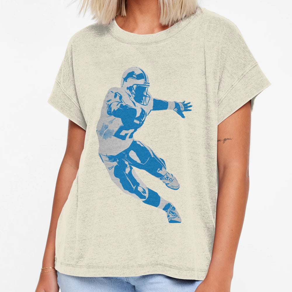Barry Sanders Hologram T-Shirt - Minimalist Print Men Women - T-Shirt, Sweatshirt, Hoodie