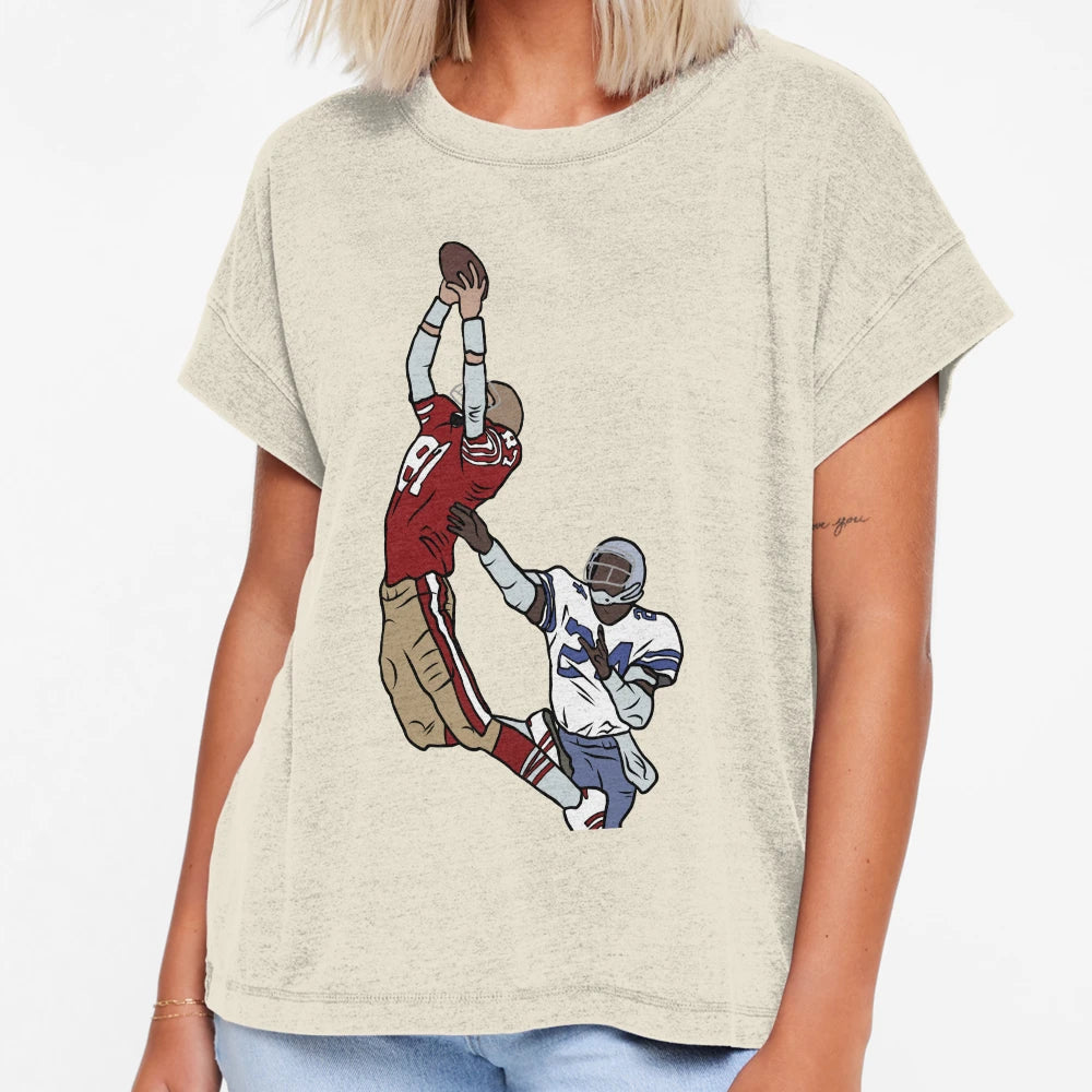 Dwight Clark Catch T-Shirt - Graphic Print Men Women - T-Shirt, Sweatshirt, Hoodie