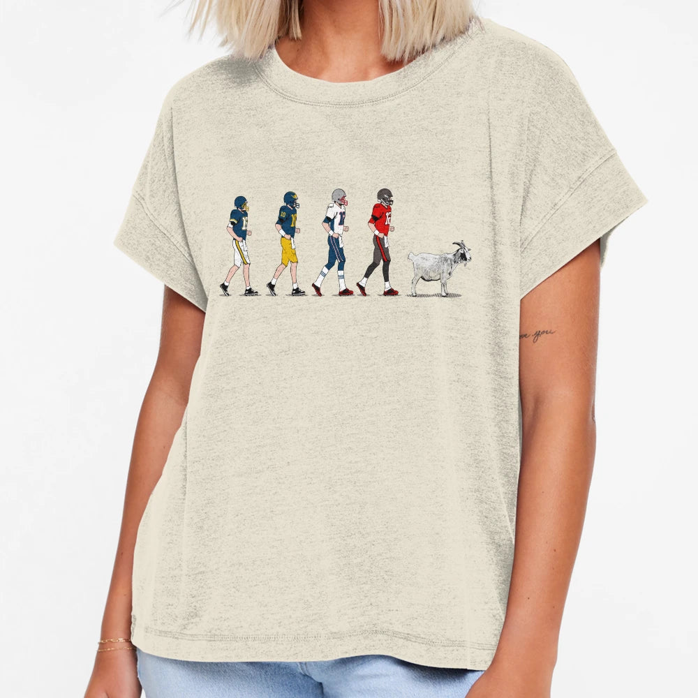Evolution Goat T-Shirt - Aesthetic Graphic Unisex - T-Shirt, Sweatshirt, Hoodie