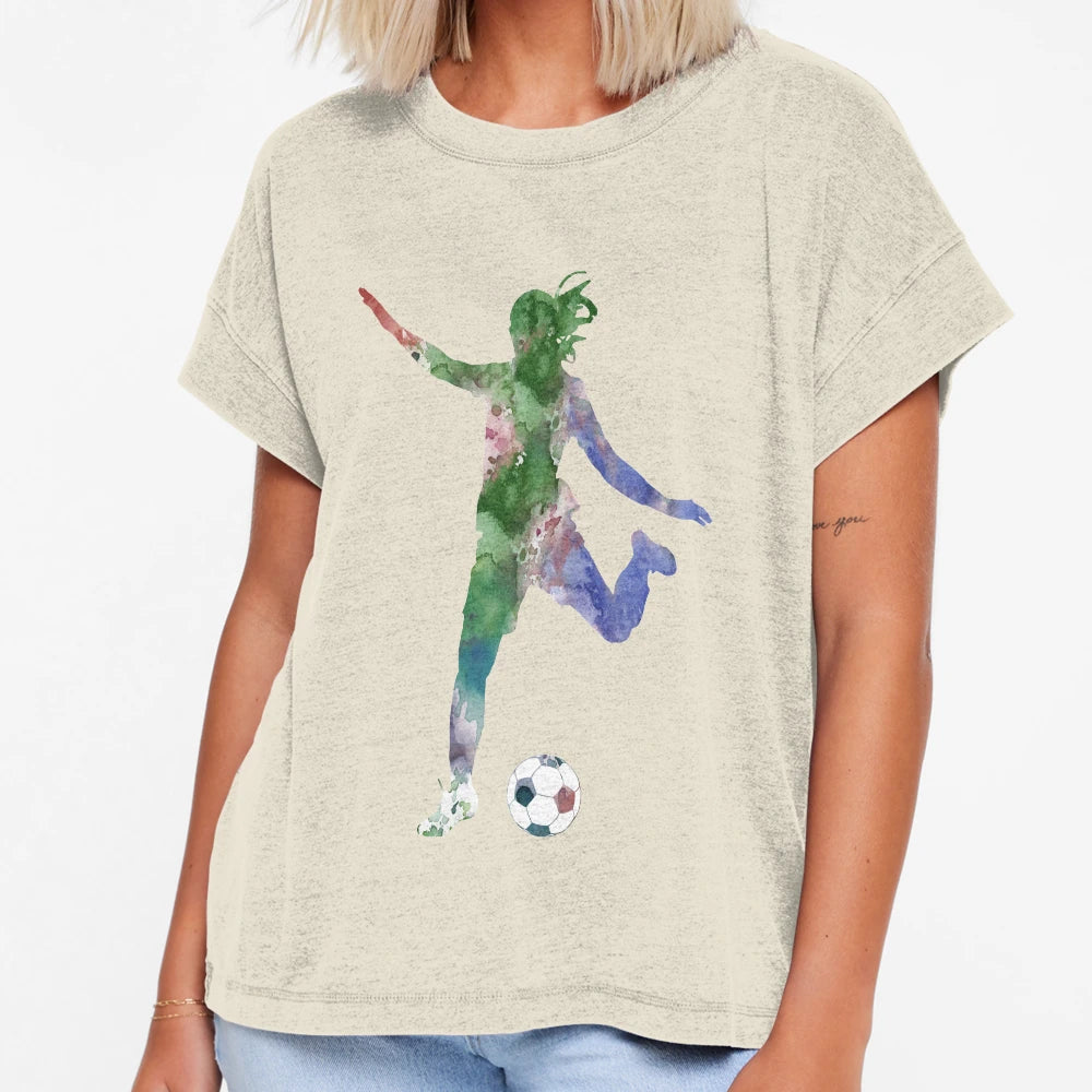 Female Soccer Player T-Shirt - Graphic Print Men Women - T-Shirt, Sweatshirt, Hoodie