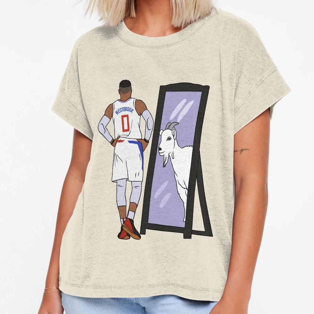 Russell Westbrook Mirror Goat Lac T-Shirt - Aesthetic Graphic Unisex - T-Shirt, Sweatshirt, Hoodie