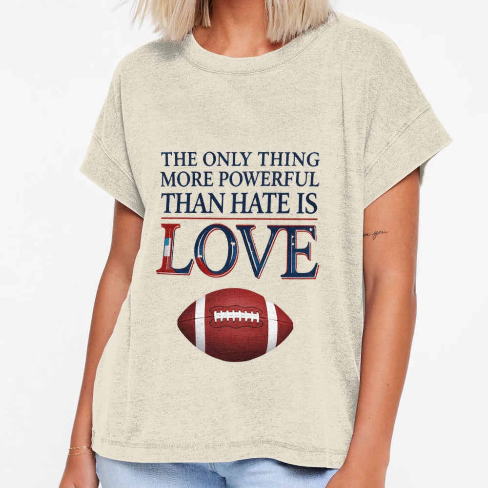 Only Thing More Powerful Than Hate Is T-Shirt - Aesthetic Graphic Unisex - T-Shirt, Sweatshirt, Hoodie