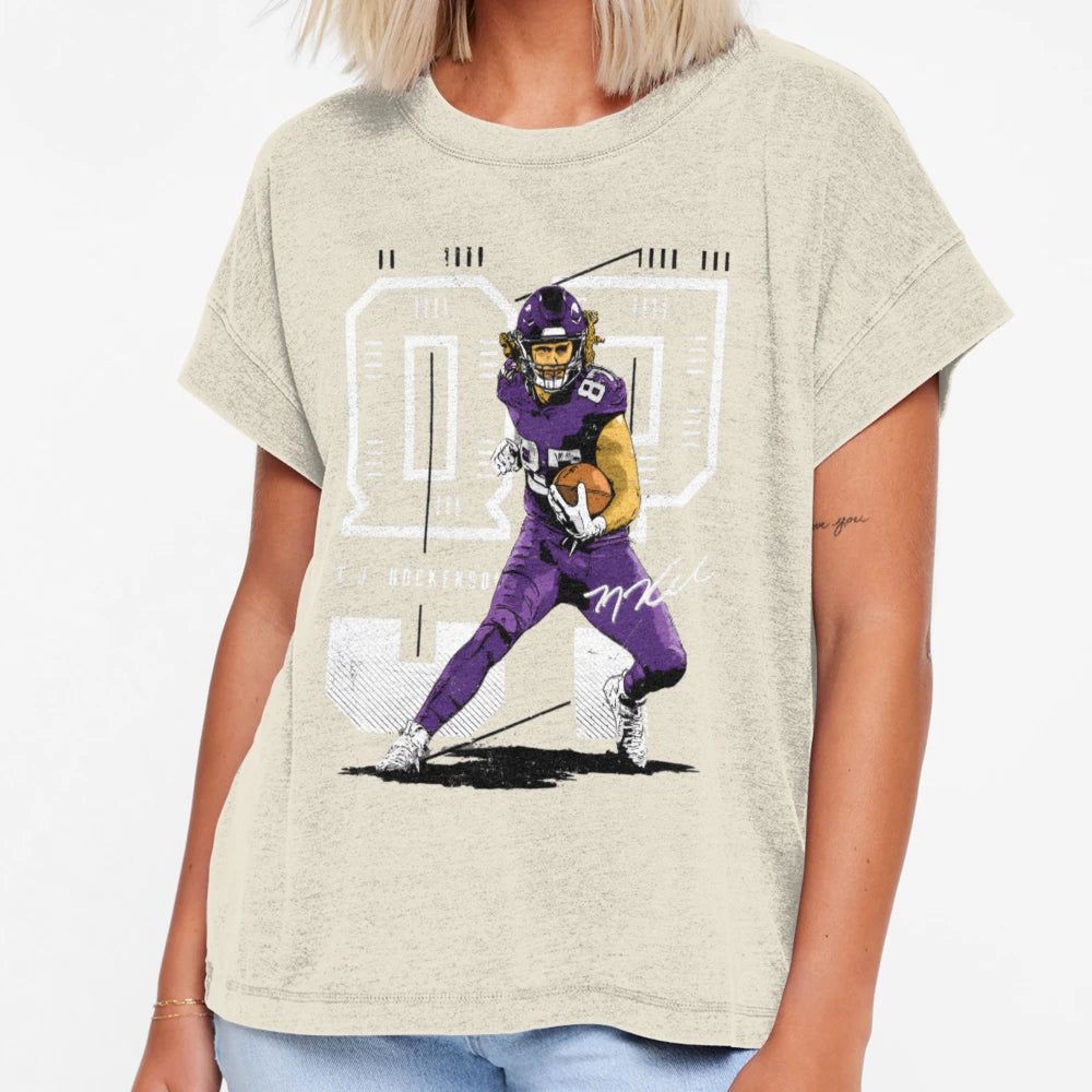 T J Hockenson JJ T-Shirt - Custom Art Print Unisex - T-Shirt, Sweatshirt, Hoodie