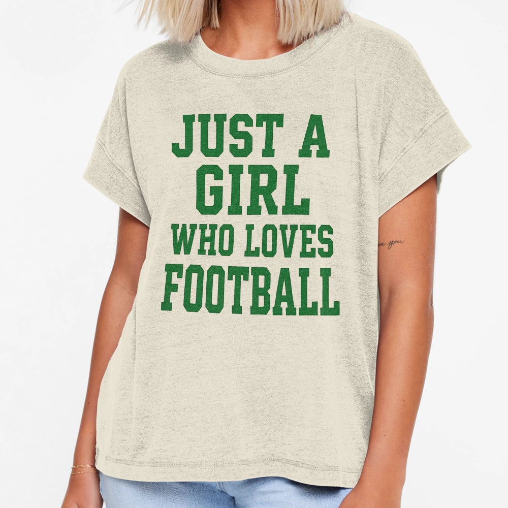 Just Who Loves Football T-Shirt - Novelty Apparel for Adults - T-Shirt, Sweatshirt, Hoodie