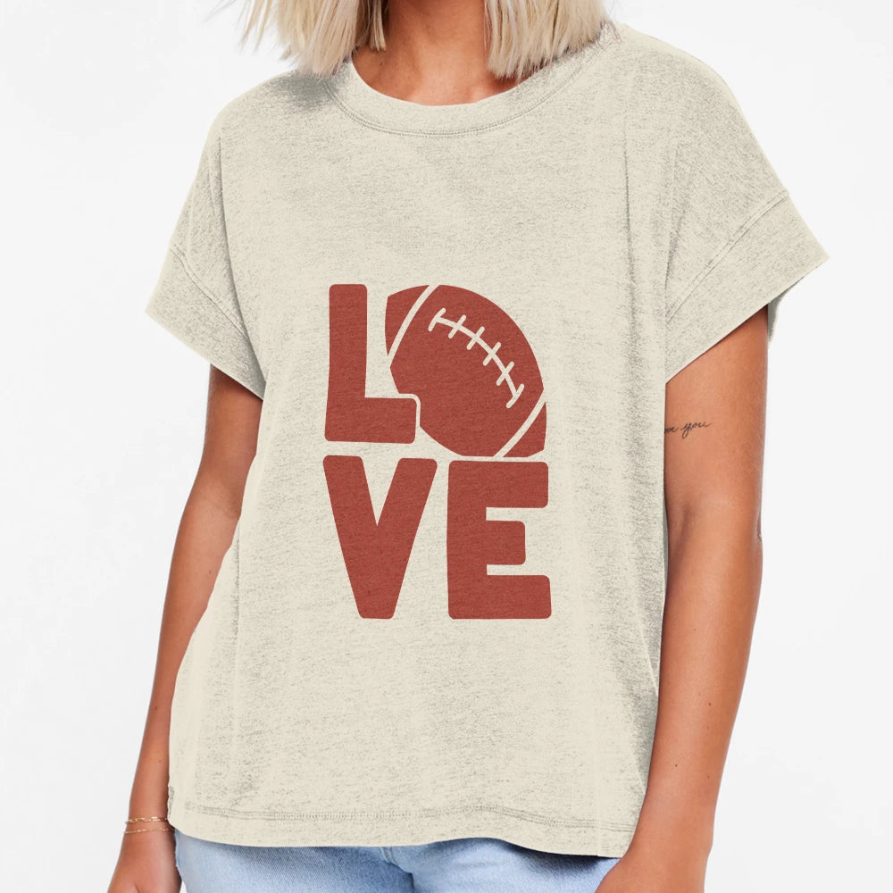 Love Football T-Shirt - Custom Art Print for Adults - T-Shirt, Sweatshirt, Hoodie