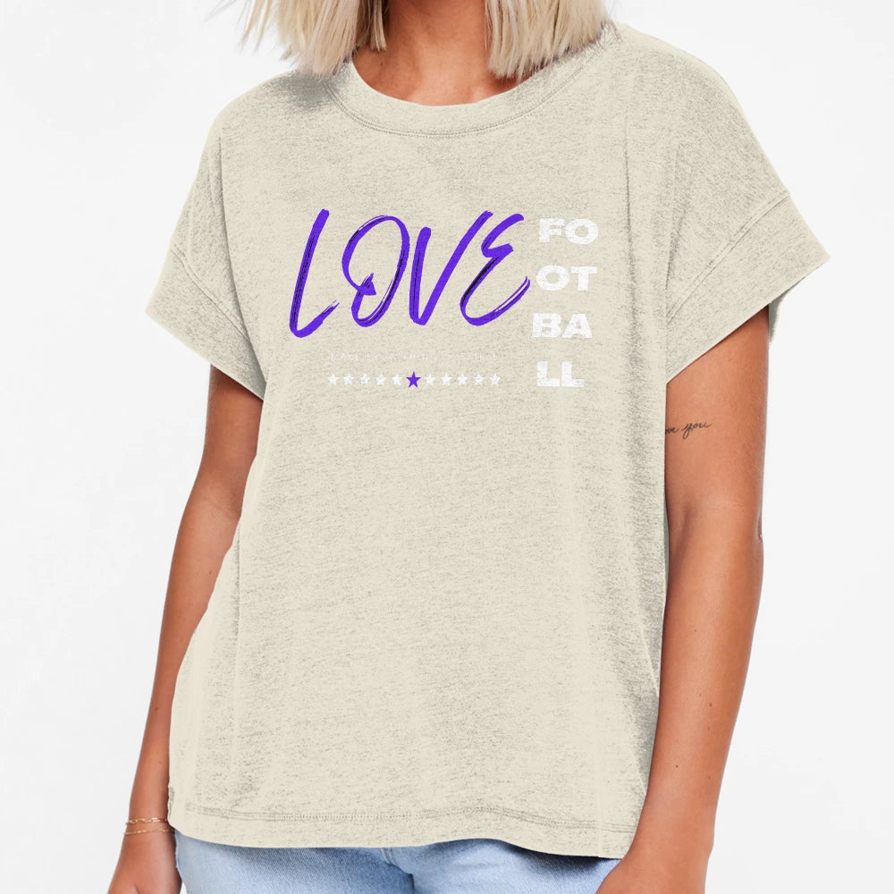 Love Football Blue T-Shirt - Novelty Apparel for Adults - T-Shirt, Sweatshirt, Hoodie