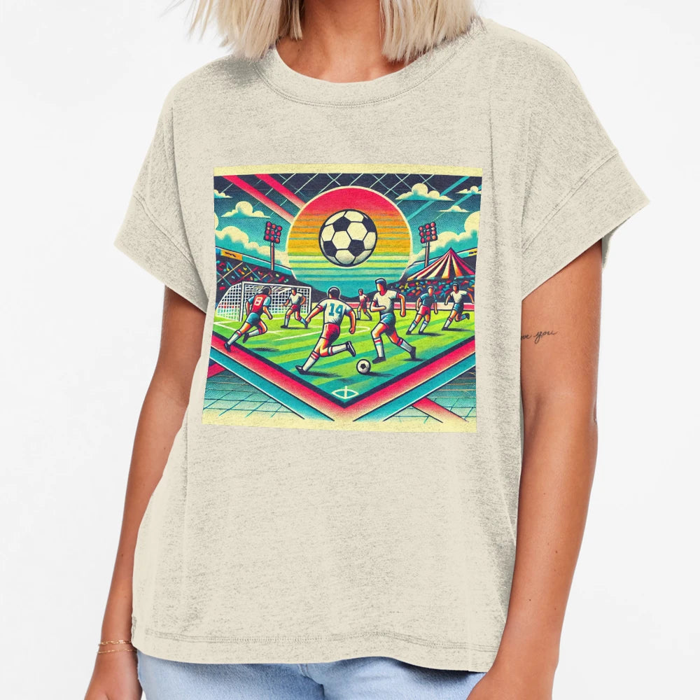 80S Soccer Match T-Shirt - Aesthetic Graphic Men Women - T-Shirt, Sweatshirt, Hoodie