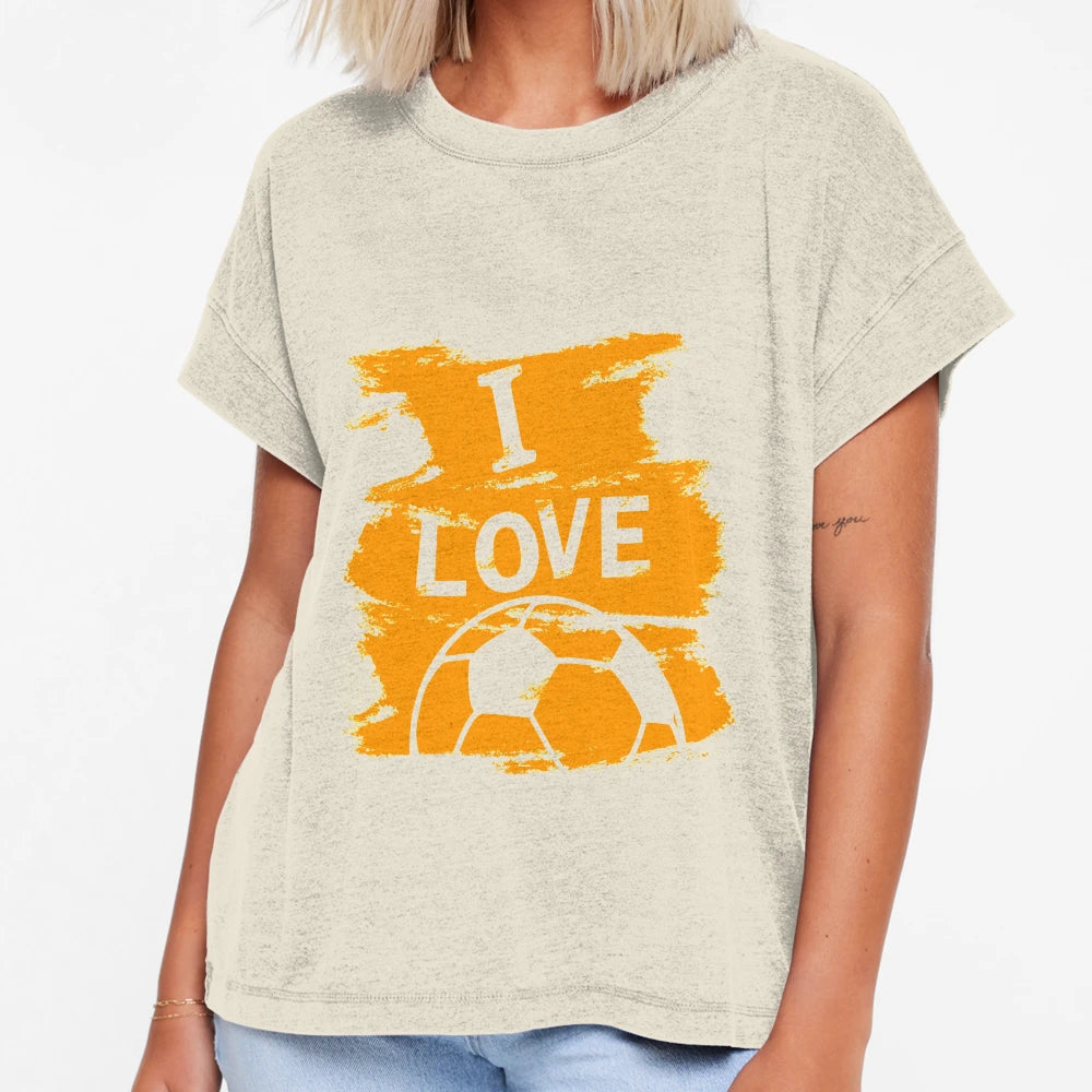I Love Football T-Shirt - Graphic Print Unisex - T-Shirt, Sweatshirt, Hoodie