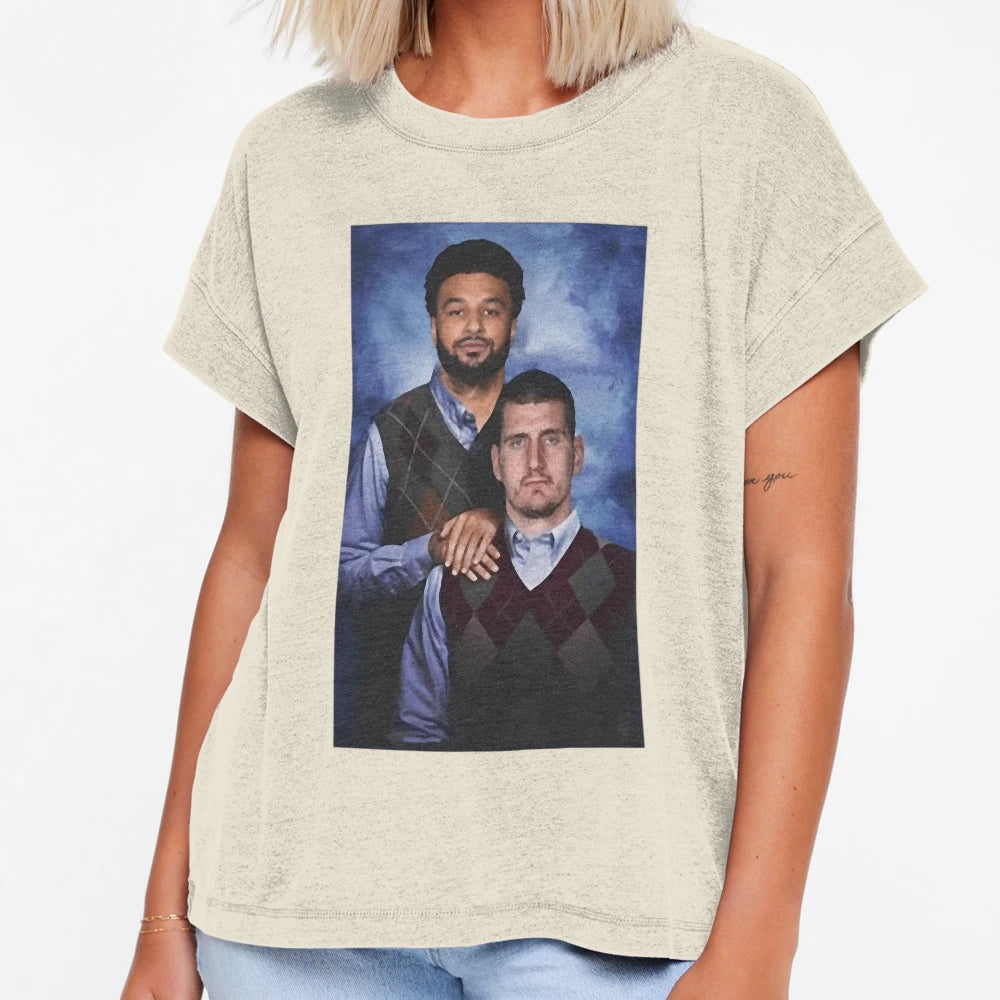 Nikola Jokic Jamal Murray Denver T-Shirt - Casual Everyday Wear Men Women - T-Shirt, Sweatshirt, Hoodie
